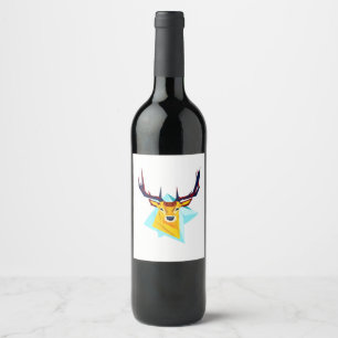 Oh Deer Minimal Rustic Style Wine Label
