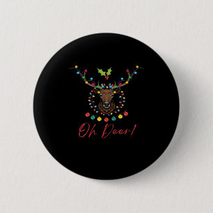 Oh Deer Modern Aesthetic  6 Cm Round Badge