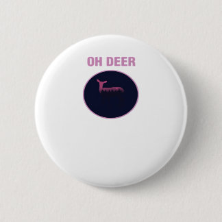 Oh Deer Modern Aesthetic 6 Cm Round Badge