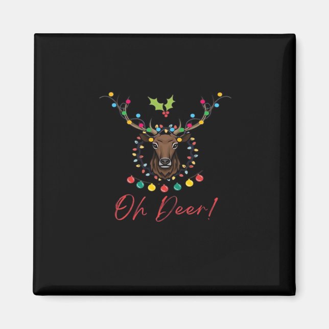 Oh Deer Modern Aesthetic  Magnet (Front)