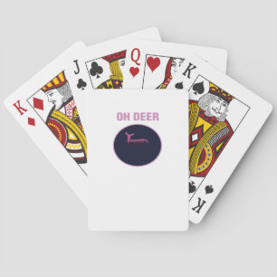 Oh Deer Modern Aesthetic Playing Cards