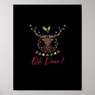 Oh Deer Modern Aesthetic  Poster
