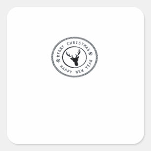 Oh Deer Modern Aesthetic  Square Sticker