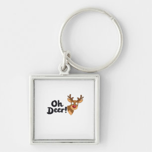 Oh Deer Modern Aesthetic Style Key Ring