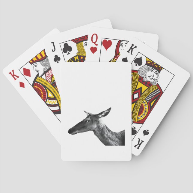 Oh Deer Modern Aesthetic Vibe  Playing Cards (Back)