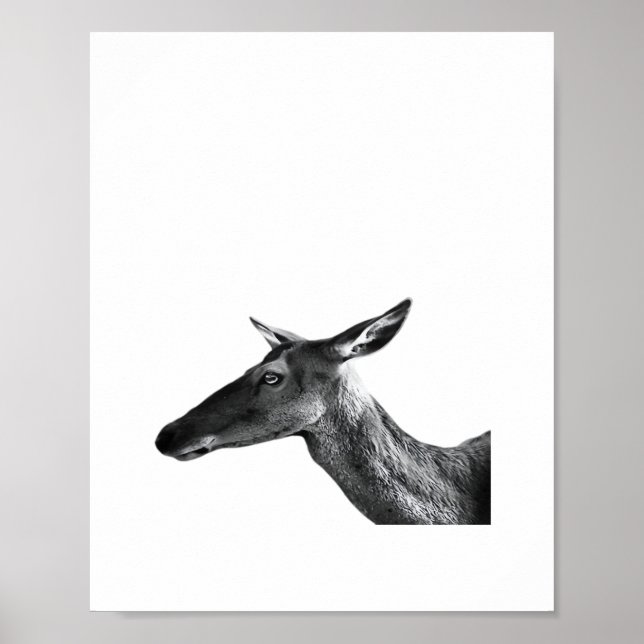 Oh Deer Modern Aesthetic Vibe  Poster (Front)