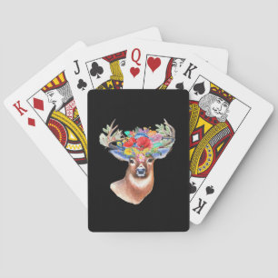 Oh Deer Modern Artistic Style  Playing Cards