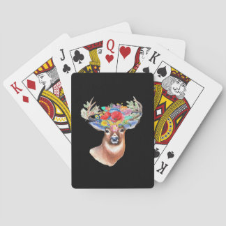 Oh Deer Modern Artistic Style Playing Cards