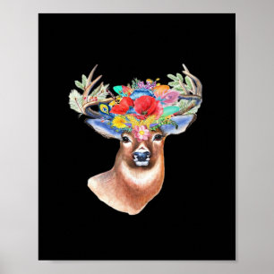 Oh Deer Modern Artistic Style  Poster