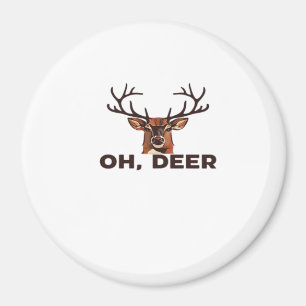 Oh Deer Modern Clean Design Magnet