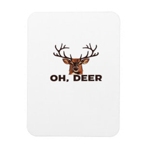 Oh Deer Modern Clean Design Magnet