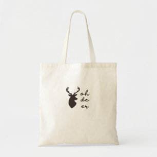 Oh Deer Modern Graphic Style Tote Bag