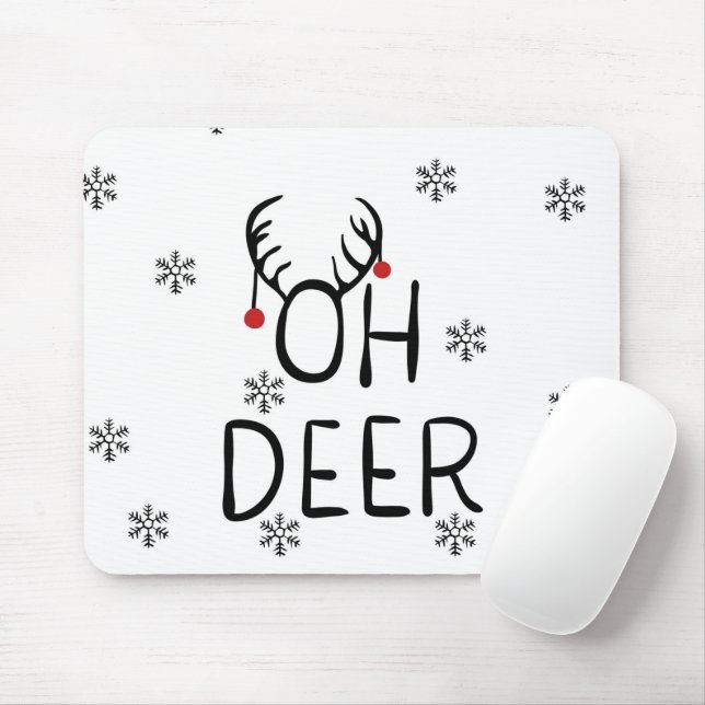 Oh, Deer! Mouse Mat (With Mouse)