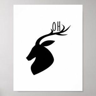 Oh Deer Pun Creative Style Poster
