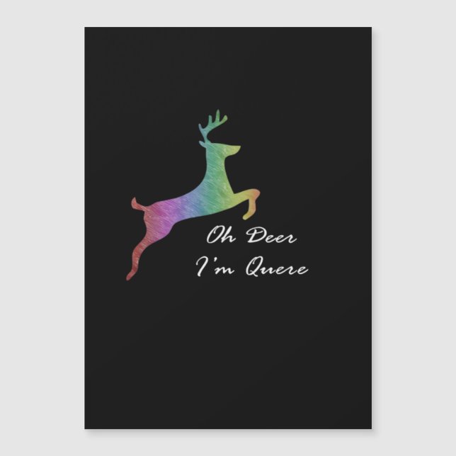 Oh Deer Queer Funny Pun LGBT Pride Celebration  (Front)