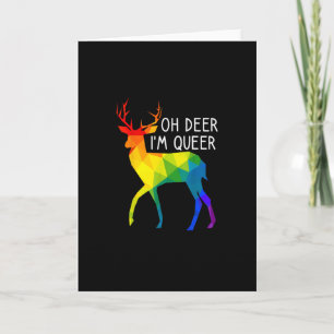Oh Deer Queer LGBTQ Pride Celebration Month Card