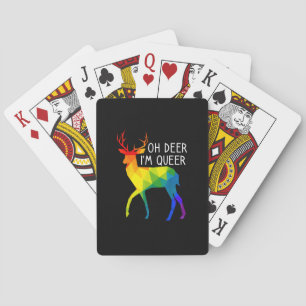 Oh Deer Queer LGBTQ Pride Celebration Month Playing Cards