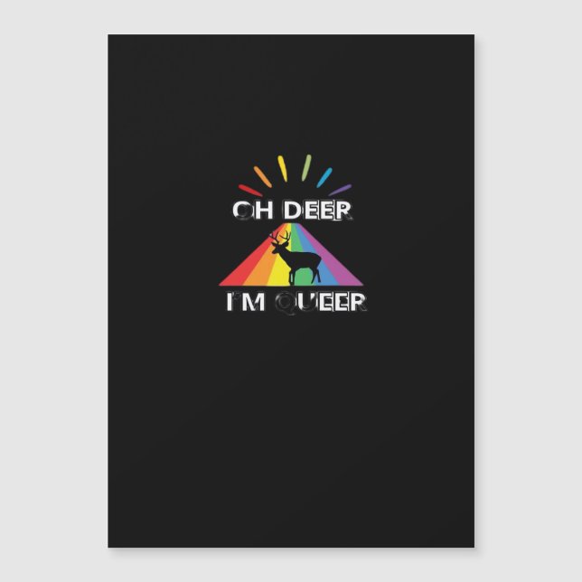 Oh Deer Queer Trendy Aesthetic Design  (Front)