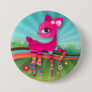 Oh Deer! Rainbow Button
