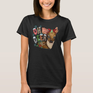 Oh Deer Reindeer  Christmas Leopard Perfect Xmas T T-Shirt