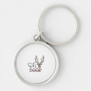 Oh Deer Retro Classic Design Key Ring