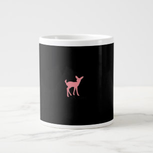 Oh Deer Retro Classic Style  Large Coffee Mug