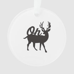 Oh Deer Retro Classic Vibe Ornament