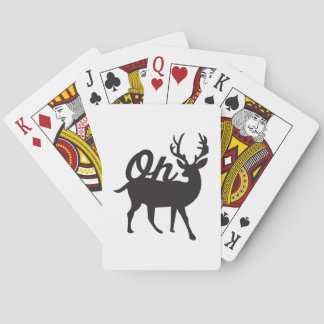 Oh Deer Retro Classic Vibe  Playing Cards