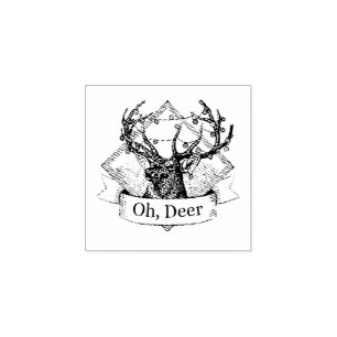 Oh, Deer Rubber Stamp