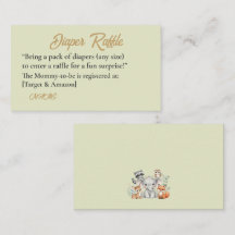 Oh Deer Rustic Forest Animals Baby Shower Card