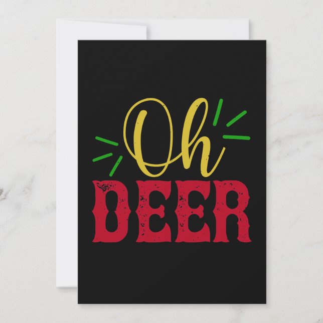 Oh Deer Save The Date (Front)