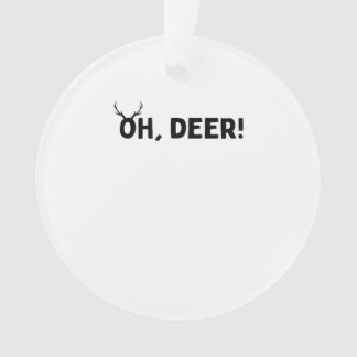 Oh Deer Simple Aesthetic Acrylic Ornament