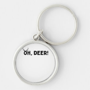 Oh Deer Simple Aesthetic  Key Ring