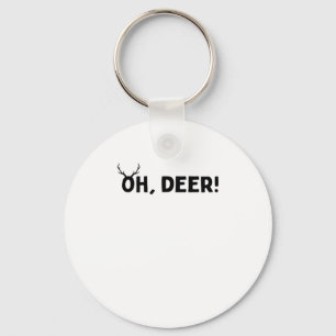 Oh Deer Simple Aesthetic Keychain