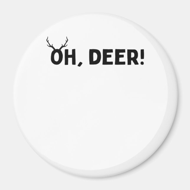 Oh Deer Simple Aesthetic  Magnet (Front)