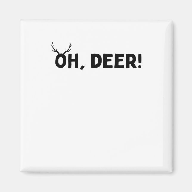 Oh Deer Simple Aesthetic  Magnet (Front)