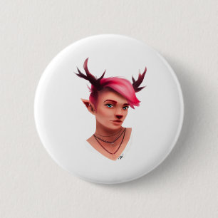 Oh Deer Simple Creative Style  6 Cm Round Badge
