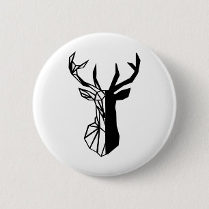 Oh Deer Soft Minimal Vibe  6 Cm Round Badge