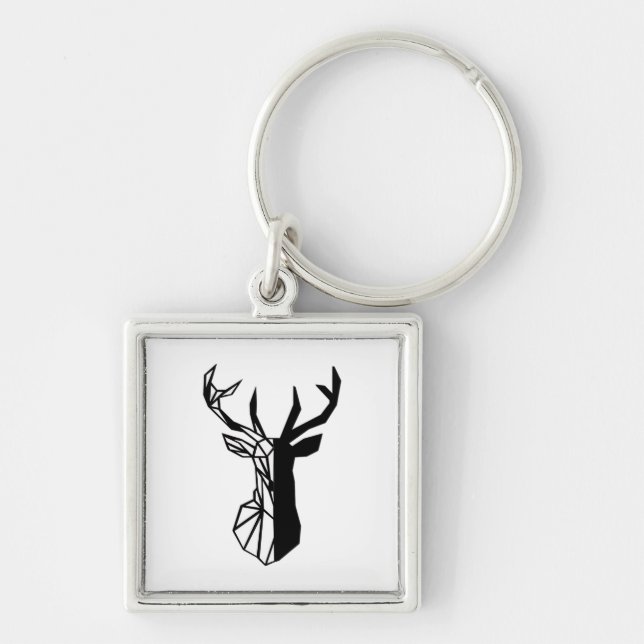 Oh Deer Soft Minimal Vibe  Key Ring (Front)