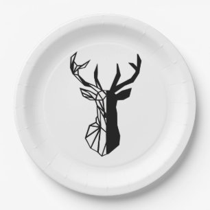 Oh Deer Soft Minimal Vibe  Paper Plate