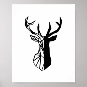 Oh Deer Soft Minimal Vibe  Poster