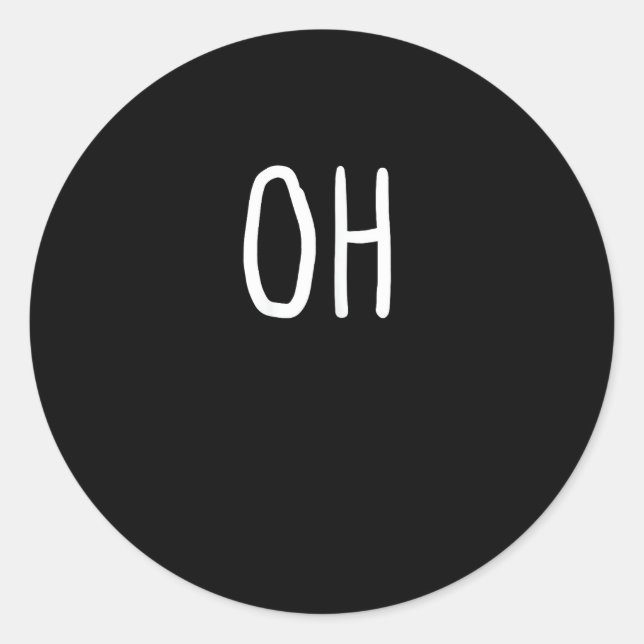 Oh Deer Trendy Halloween Style  Classic Round Sticker (Front)