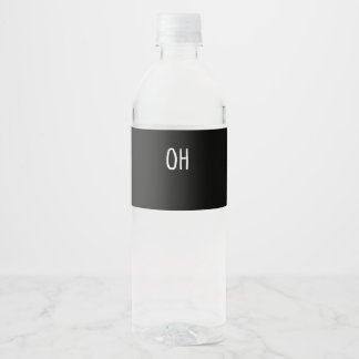 Oh Deer Trendy Halloween Style Water Bottle Label
