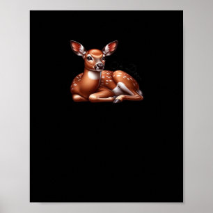 Oh Deer Trendy Modern Aesthetic  Poster