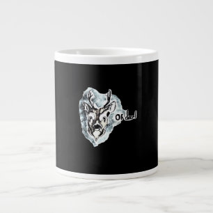 Oh Deer Trendy Modern Style  Large Coffee Mug