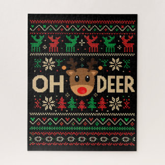 Oh Deer Ugly Christmas Sweater Puzzle