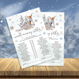 Oh Deer Watercolor Modern Baby Shower Game