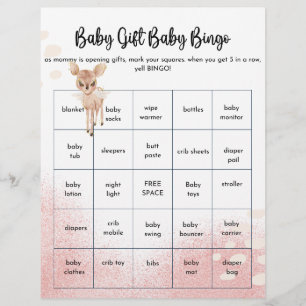 Oh Deer We're having a baby shower Games Flyer