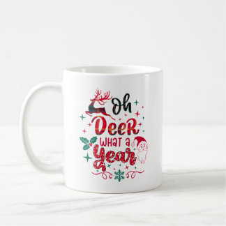Oh Deer What a Year Coffee Mug