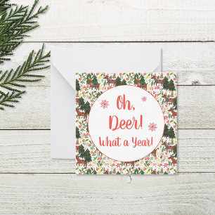 Oh, Deer What a Year Funny Holiday Card